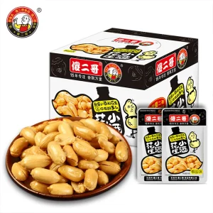 OEM Snack Food 18g Pocket Foil Pack Fresh Salt & Pepper Beer Peanuts Chinese Bar Nuts On-the-Go Snack