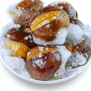 Organic Frozen Roasted Chestnuts for European Market No Additives