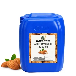 Organic Sweet Almond Oil Cold Pressed Virgin Natural Carrier Oil for Skin Face Hair & Body Care Moisturizing
