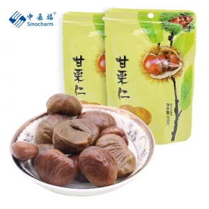 Peeled Chestnut Chinese Snacks Retail Bag Packaging Chestnut Kernels