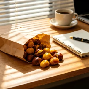 Peeled Roasted Chestnut Kernels Ready to Eat Convenient Snack