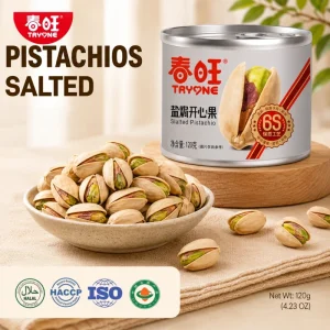 Premium Hard Roasted Salted Pistachio Canned 120g Healthy Nut Snack Halal Certified Peanuts