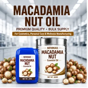 Pure Natural Macadamia Nut Oil Moisturizing and Anti aging Suitable for Skin Application and Body Massage