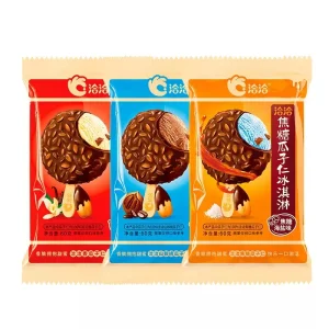 QiaQia Shelled Melon seeds Chocolate Crispy Ice Cream Caramel Sea Salt & Walnut Coffee Flavors in Bag