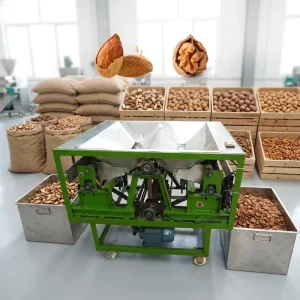 Raw Fruit Nut Shell Breaking Cracking Opening Machine