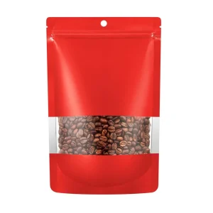 Self Standing and Self Sealing Kraft Paper Bags for Melon Seeds Jujube Packaging PE Stand up Pouches