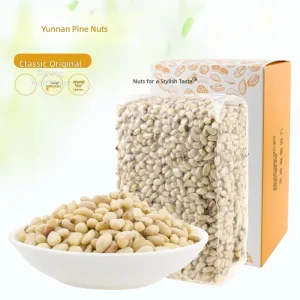 Shelled Yunnan Pine Nut Kernels Rich Flavor for Mediterranean Dishes Bulk Supply Traditional Harvest12.5kg