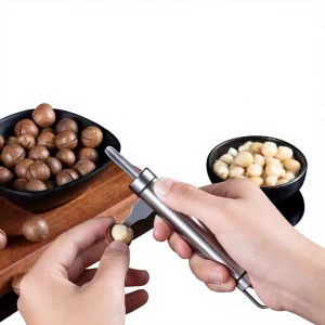 Stainless Steel Manual Macadamia Nut Cracker Hazelnut Sheller Walnut Pecan Shell Opener Household Tool