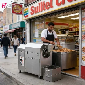 Sunflower Seeds Roaster Peanut Roaster Machine Cocoa Coffee Bean Roasting Machine