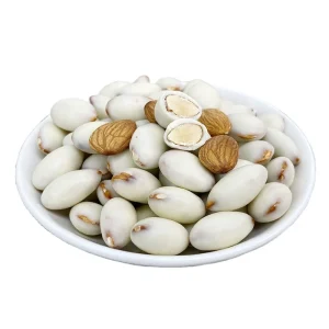 Sweet Flavor Almonds Nuts with Yogurt Coating Yummy and Healthy Asian Food