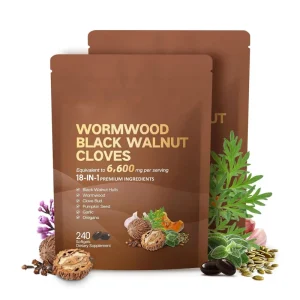 Wormwood Black Walnut Cloves 18 in 1 Premium Ingredients 6600mg 240 Softgels Immune Support Dietary Supplement for Adult Use